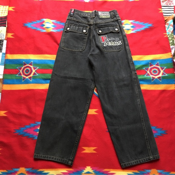 Vintage Paco Baggy Skater Streetwear Black Jeans (Boys 10) - Picture 3 of 11